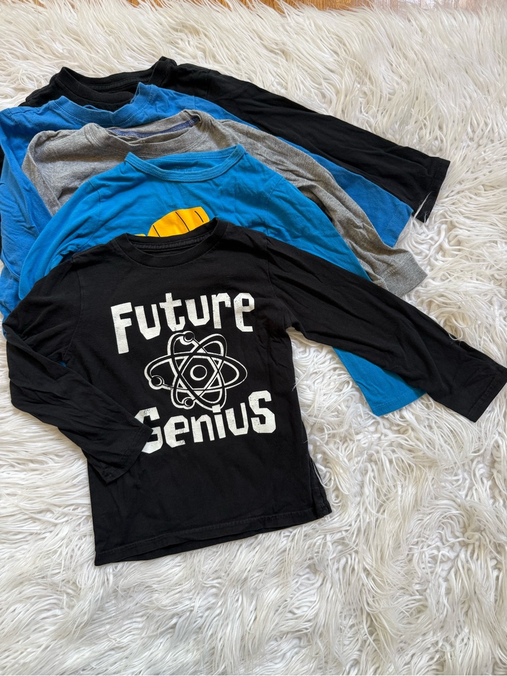 Five Long-Sleeve Kids Tees